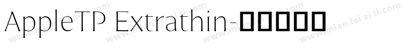 AppleTP Extrathin字体转换